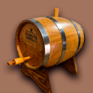 Barril de Amburana 5L c/ Torneira de Madeira - Personalização de Brinde